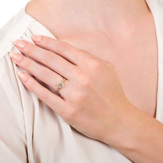 Lang Collection 1.32 Carat European-Cut Diamond Engagement Ring - GIA M VVS2