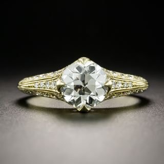 Lang Collection 1.36 Carat European-Cut Diamond Engagement Ring - GIA K SI1 - 2
