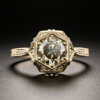 Lang Collection 1.43 Carat Fancy Yellowish-Brown Diamond Ring - GIA - 2