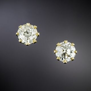 Lang Collection 1.51 Carat Diamond Stud Earrings - GIA    - 3
