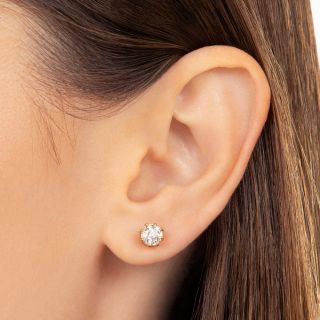 Lang Collection 1.51 Carat Diamond Stud Earrings - GIA   