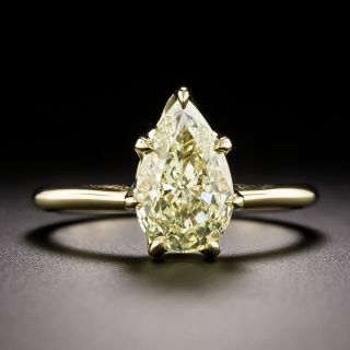 Lang Collection 1.51 Carat Pear-Shaped Diamond Solitaire Ring  - GIA  - 3