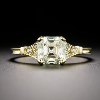 Lang Collection 1.54 Carat Square Emerald Cut Diamond Ring - GIA N VS2    - 3