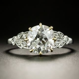 Lang Collection 2.02 Carat Old Mine Cut Diamond Engagement Ring - GIA K VS1 - 2