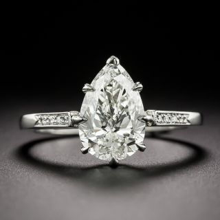 Lang Collection 2.17 Carat Pear-Shaped Diamond Ring - GIA  J SI1 - 3