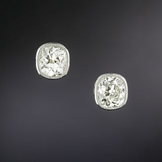 Lang Collection 2.41 Carat Diamond Stud Earrings - 3