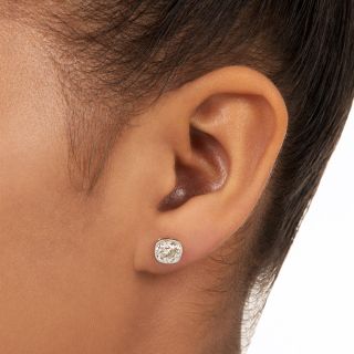 Lang Collection 2.41 Carat Diamond Stud Earrings