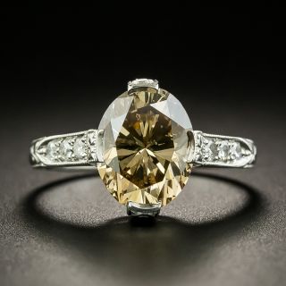Lang Collection 3.50 Carat Fancy Brown Diamond Engagement Ring - GIA - 2