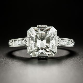 Lang Collection 4.01 Carat Square-Cut Diamond Engagement Ring - GIA J VS1 - 1