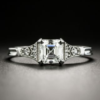 Lang Collection .64 Carat Asscher Cut Diamond Engagement Ring - GIA G VS2 - 2