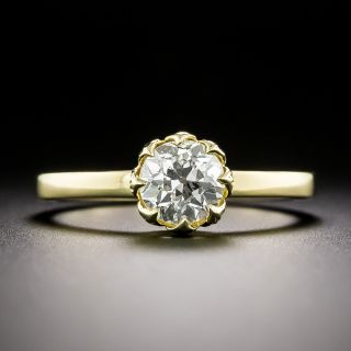 Lang Collection .81 Carat European-Cut Diamond Engagement Ring - GIA  J SI1  - 4