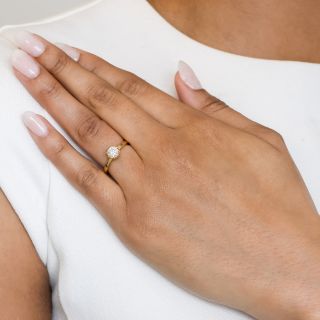 Lang Collection .81 Carat European-Cut Diamond Engagement Ring - GIA  J SI1 