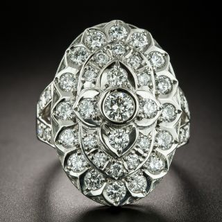 Large Art Deco-Style Diamond Dinner Ring - 3
