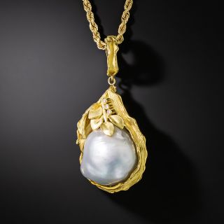 Large Baroque South Sea Pearl Necklace - 2