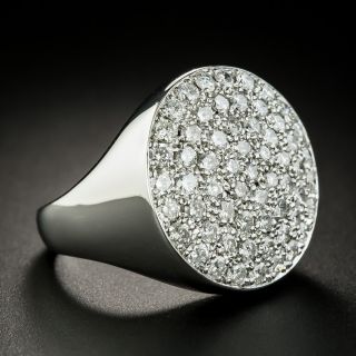 Large Pavé Diamond Ring
