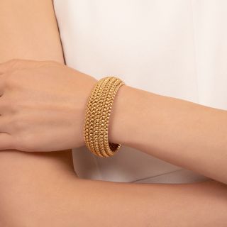 Late 20th Century Gold Mesh Bracelet