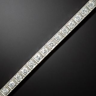Late Art Deco Diamond Bracelet by Waslikoff - 2