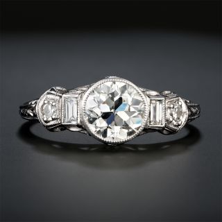 Late Edwardian/Early Art Deco 1.05 Carat Diamond Engagement Ring - GIA I SI2 - 2