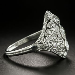 Late Edwardian / Early Art Deco Diamond Three-Stone Dinner Ring