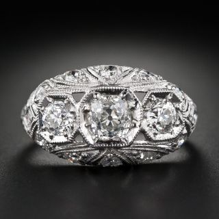Late-Edwardian Three-Stone Diamond Engagement Ring - 6