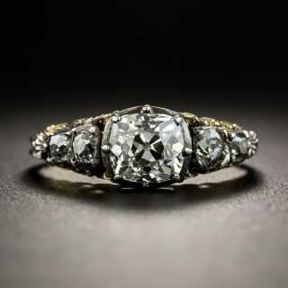 Late-Georgian .75 Carat Diamond Engagement Ring - 1