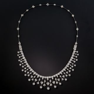 Late-Victorian Diamond Fringe Necklace