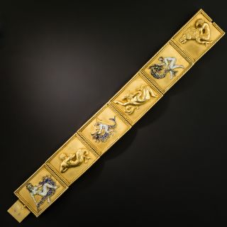Late-Victorian Mythological Nautical Bracelet - 2