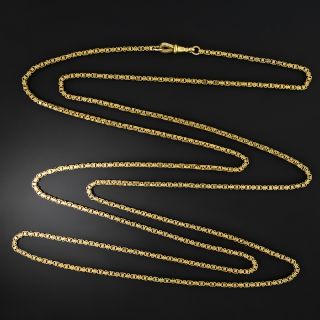 Long 62 1/2 Inch Victorian Chain Necklace - 2