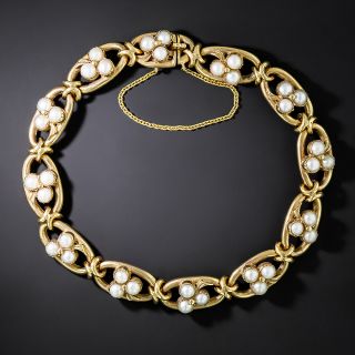 Lucky Antique Clover Pearl Bracelet - 2