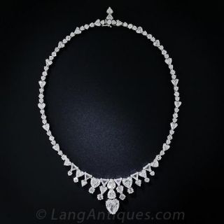 Magnificent Platinum and Diamond Necklace - 1