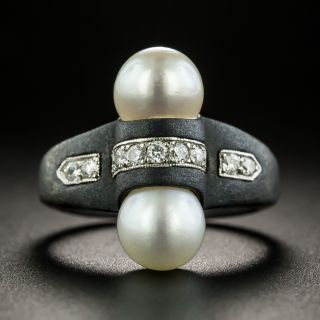 Marsh & Co. Pearl and Diamond Ring - 1