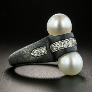 Marsh & Co. Pearl and Diamond Ring