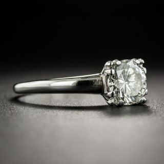 Mid-20th Century 1.00 Carat Diamond Solitaire Engagement Ring - GIA J VS1