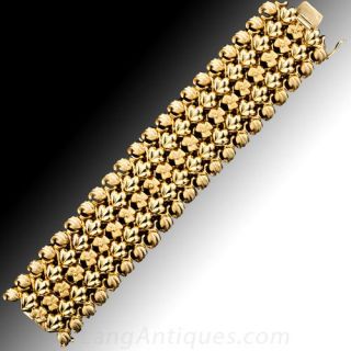 Retro Gold Bracelet
 Estate Jewelry  