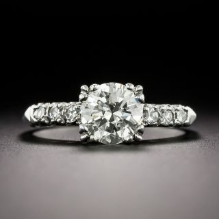 Mid-Century 1.01 Carat Diamond Engagement Ring - GIA L VS2 - 3