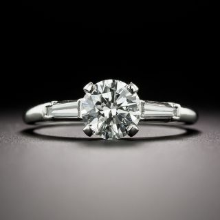 Mid-Century 1.03 Carat Diamond Engagement Ring - GIA F VS1 - 3