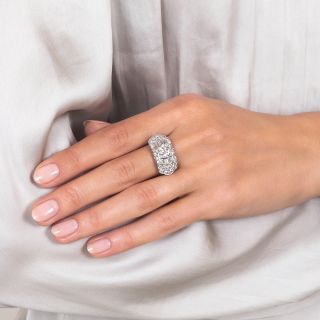 Mid-Century 1.05 Carat Diamond Engagement Ring by Granat Brothers