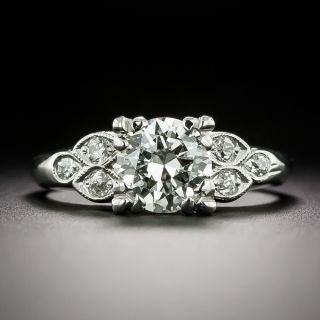 Mid-Century 1.06 Carat Diamond Engagement Ring - GIA I VS1 - 3