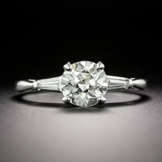 Mid-Century 1.20 Carat European-Cut Diamond Engagement Ring - GIA K SI1 - 2