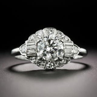 Mid-Century 1.25 Carat Diamond Engagement Ring - GIA I SI1 - 3
