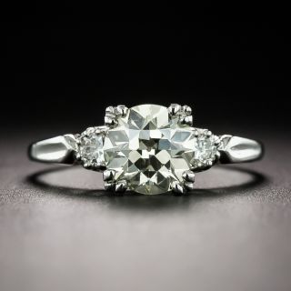 Mid-Century 1.25 Carat Diamond Engagement Ring - GIA OP VS1 - 3