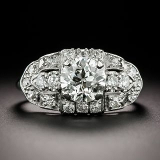 Mid-Century 1.28 Carat Diamond Engagement Ring - GIA  J VS1 - 3