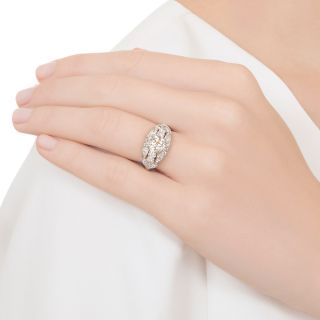 Mid-Century 1.28 Carat Diamond Engagement Ring - GIA  J VS1
