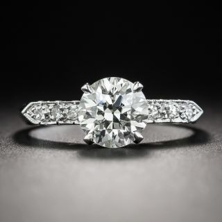 Mid-Century 1.31 Carat Diamond Engagement Ring - GIA L SI1