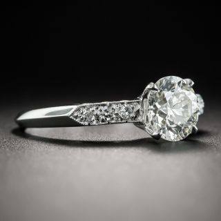 Mid-Century 1.31 Carat Diamond Engagement Ring - GIA L SI1