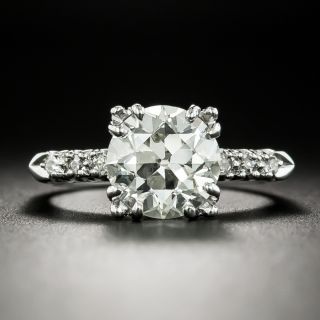 Mid-Century 2.55 Carat Diamond Engagement Ring - GIA L VS1 - 1