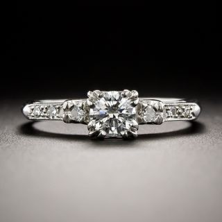 Mid-Century .36 Carat Diamond Engagement Ring by Benat - 3