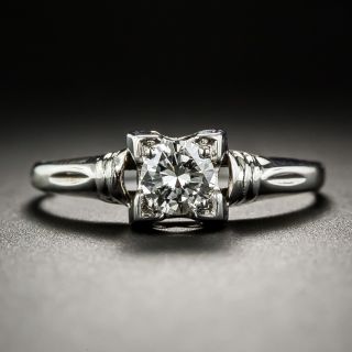 Mid-Century .40 Carat Diamond Engagement Ring by Schuman and Donchi