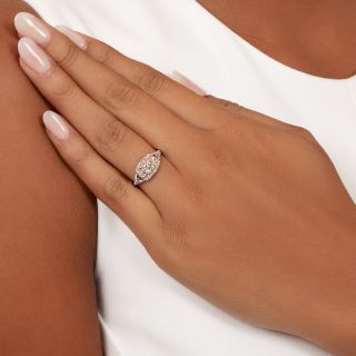 Mid-Century .46 Carat Diamond Engagement Ring