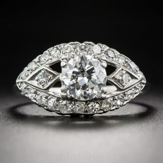 .90 Carat Vintage Diamond Engagement Ring, Circa 1950's - 1